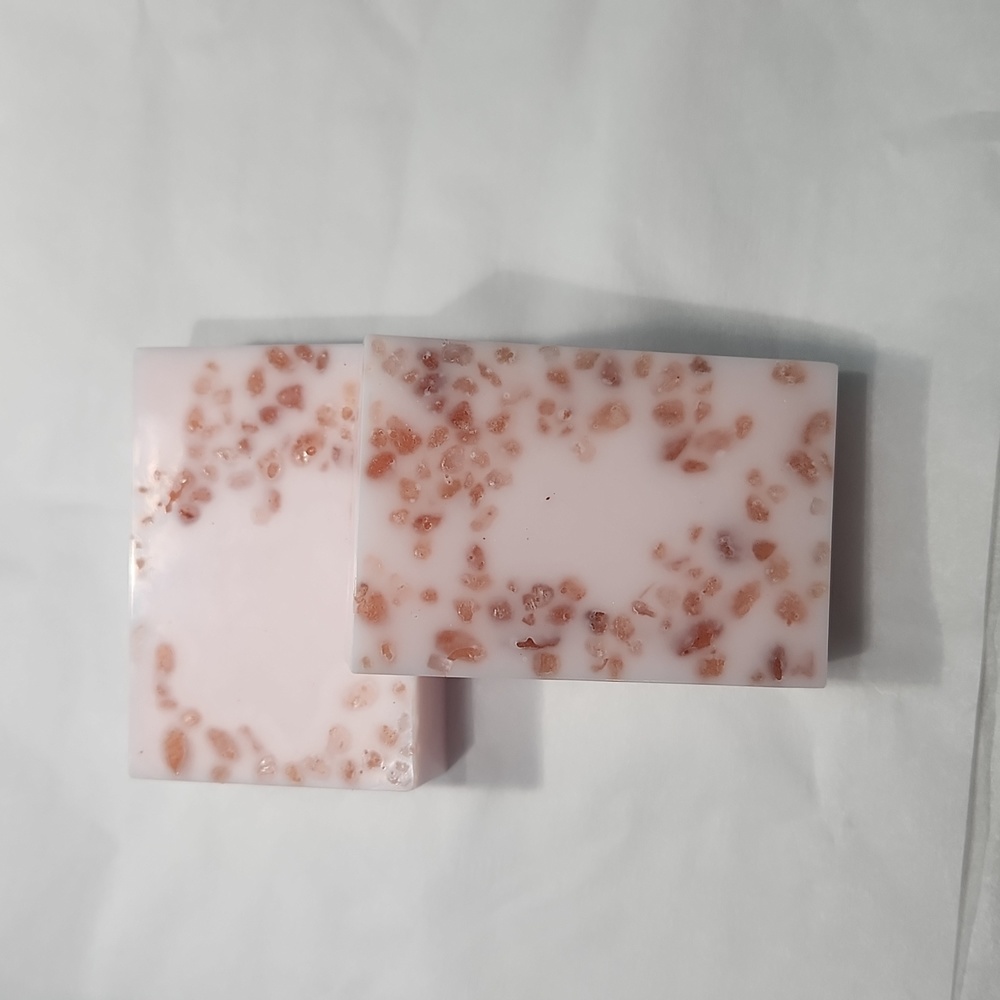 LAST SET ! Grapefruit & Pink Himalayan Salt Shea Butter Soap 2pk 8oz Total - Picture 9 of 9